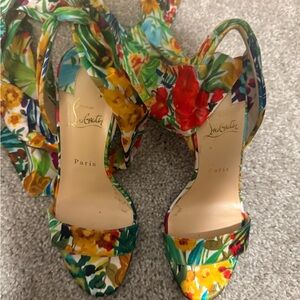 Christian Louboutin Multicolor Floral Sandals
